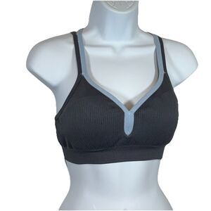 C9 Champion S Sports Bra Seamless Racerback Gray Athletic Support Performance